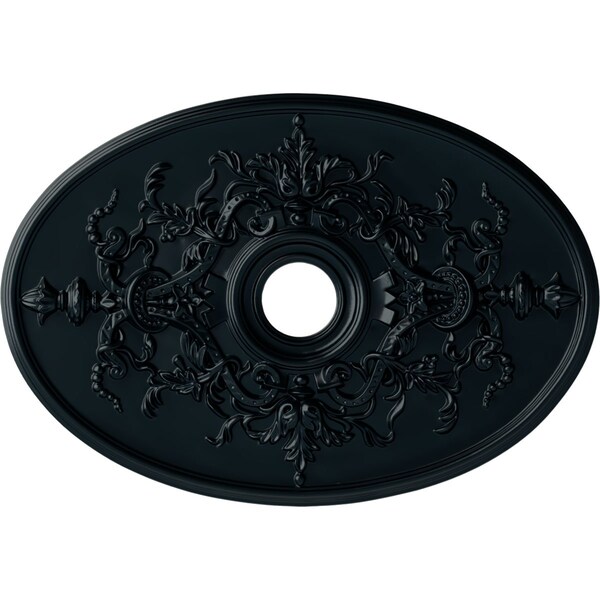 Ekena Millwork Alexa Medallion (Canopies up to 5 5/8"), 30 3/4"W x 21 1/4"H x 3 7/8"ID x 1 5/8"P, Night Shade CM21X30ALNSF - main
